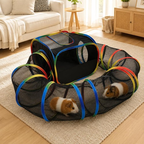 Square playpen with - with, tunnel