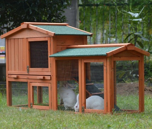 Large rabbit hutch - hutch, &