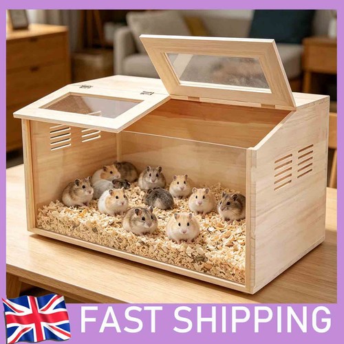 Wooden chewproof hamster cage - chewproof,