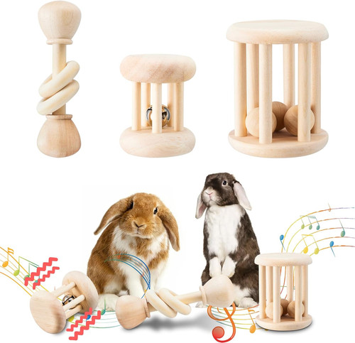 Wooden bunny toys safe rabbit - wooden,