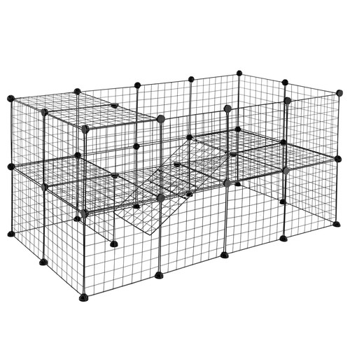 Pet playpen cage two storey - cage, two-storey