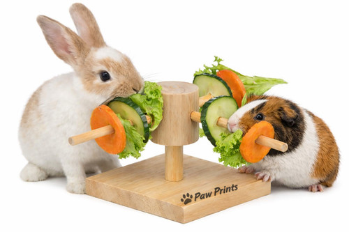 Wood food carousel rat rabbit - wood,