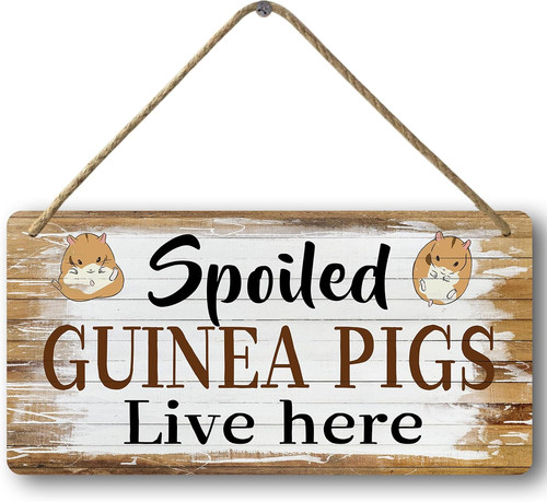 Funny guinea pig sign spoiled - funny,