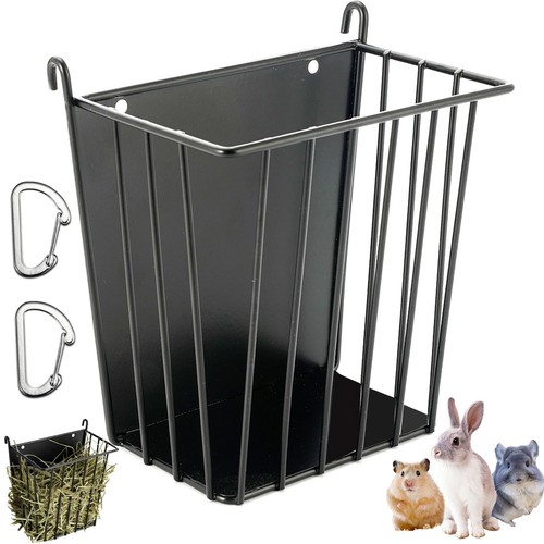 Rabbit hay feeder metal frame - feeder,
